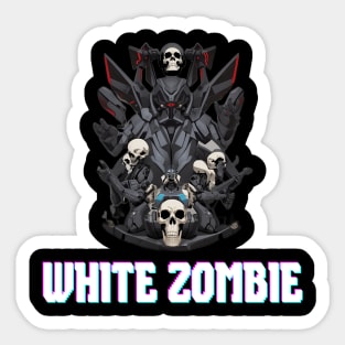 White Zombie Sticker